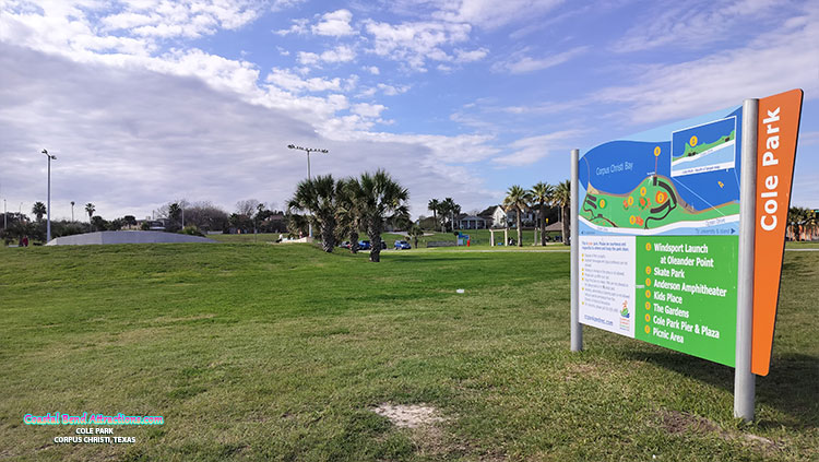 Cole Park in Corpus Christi, Texas.