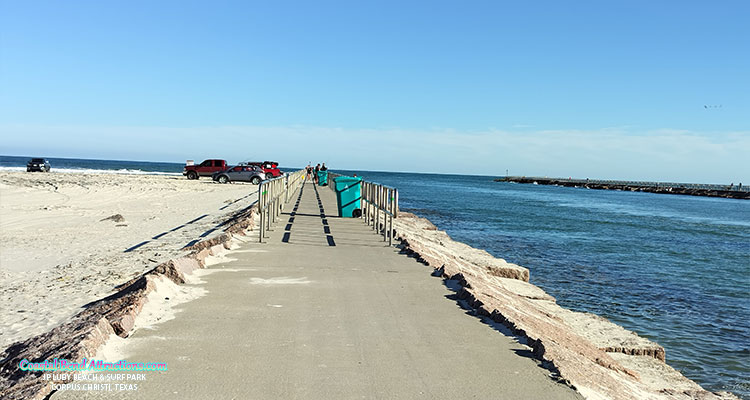 Packery Channel & Jetty in Corpus Christi, Texas.