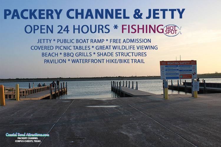 Packery Channel & Jetty in Corpus Christi, Texas.