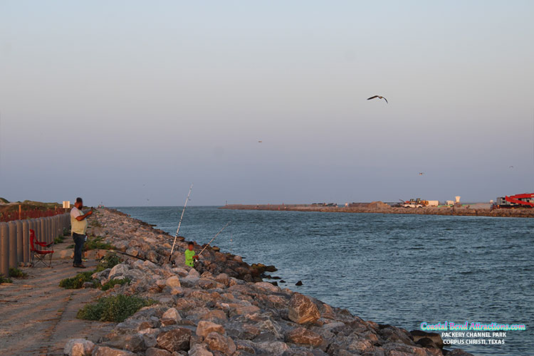 Packery Channel & Jetty in Corpus Christi, Texas.