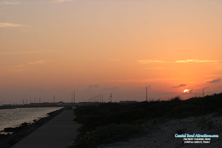 Packery Channel & Jetty in Corpus Christi, Texas.