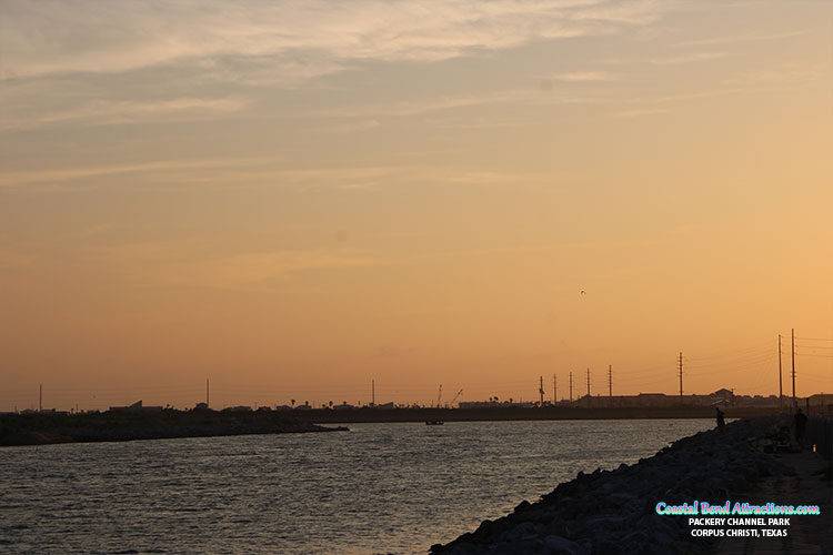 Packery Channel & Jetty in Corpus Christi, Texas.